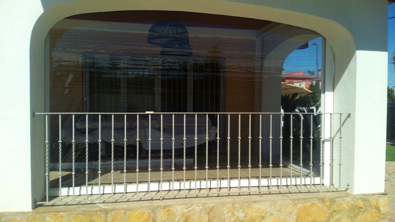 toldo tipo telón transparente