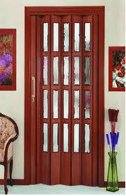 Puerta plegable de madera