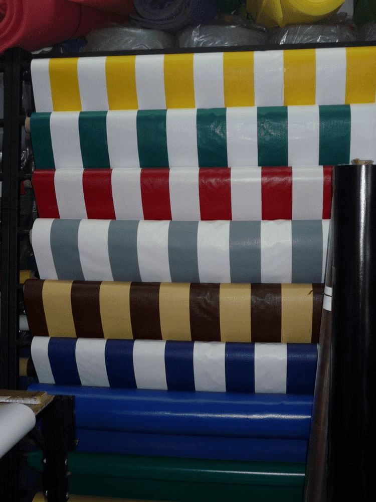 Lonas de colores.