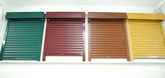 Lonas con ventanas de colores