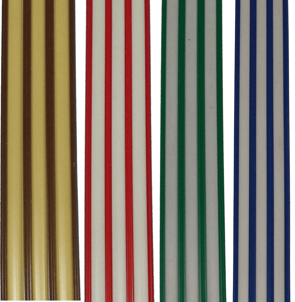 Cortinas de colores.